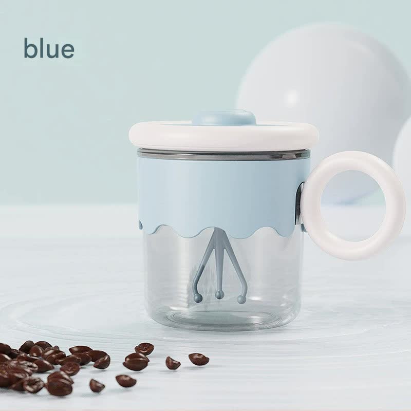 Tazza Caffè Automescolante 400ml Blu - USB-C Ricaricabile 5000RPM
