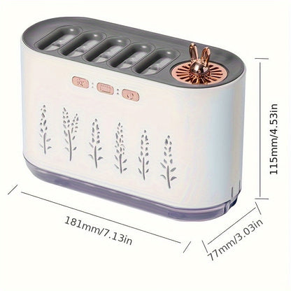 Umidificatore Aromaterapia NNETM USB Ricaricabile con Luce LED