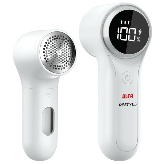 Levapelucchi Alfa RESTYL3 Bianco 2W 3V - Portatile e Ricaricabile