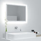 Specchio da Bagno LED vidaXL con Illuminazione a Parete