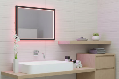 Specchio da Bagno LED vidaXL con Illuminazione a Parete