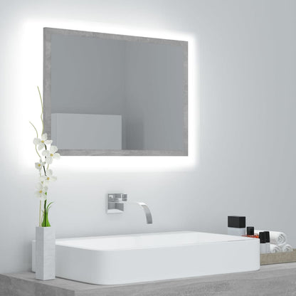 Specchio da Bagno LED vidaXL con Illuminazione a Parete