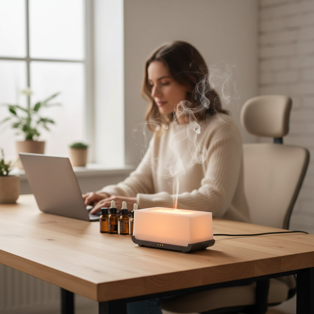 Diffusore in ufficio con persona